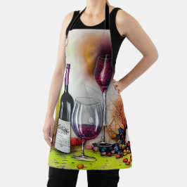 Provando de vinho Arte Digital Colorida