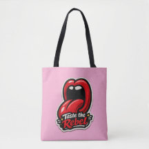 👅🔥 Prove o Rebelde – Bolsa Tote Gráfica Ousada �