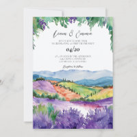 Provence Convite Casado França