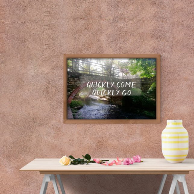 Proverb Rápido venha rápido para poster (Criador carregado)