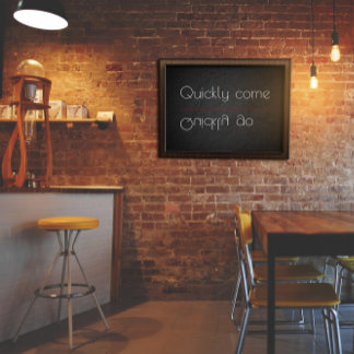 Proverb Rápido venha rápido para poster