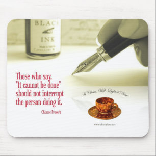 Provérbio chinês Mousepad