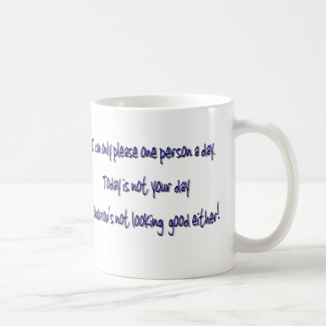 Provérbio engraçado cómico da caneca de café (Direita)