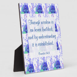 Provérbios 24:3 Placa