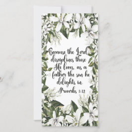 Provérbios 3:12, indicador de verso da Bíblia de A