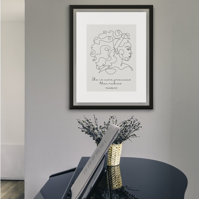 Provérbios 3:15 - Mais Precioso Do Que Poster De R (Criador carregado)