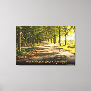 Provérbios 3:5-6 Bíblia cristã Verdadeira Canvas