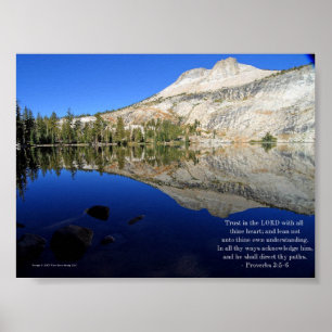 Provérbios 3:5-6 Impressão Inspiracional