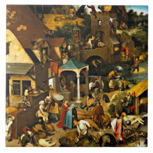 Provérbios neerlandeses, por Pieter Bruegel,