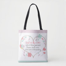 Proverbos Versos da bíblia 3:5 Saco do Tote Cardía