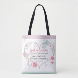 Proverbos Versos da bíblia 3:5 Saco do Tote Cardía