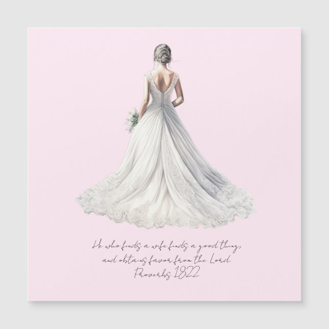 Proverbs 18:22 Wedding Greeting Card (Frente)
