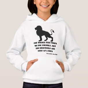 Proverbs 28:1 Bíblia Verse Cotação KJV Girl