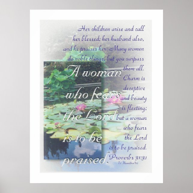 Proverbs 31 poster mulher (Frente)