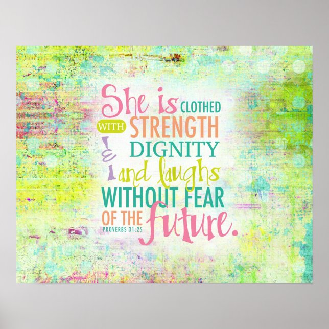 Proverbs 31 Poster para mulheres (Frente)