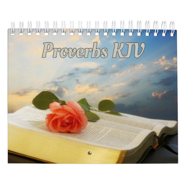 Proverbs Bíblia Versa Calendário de Parede de Cole (Capa)