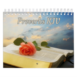 Proverbs Bíblia Versa Calendário de Parede de Cole