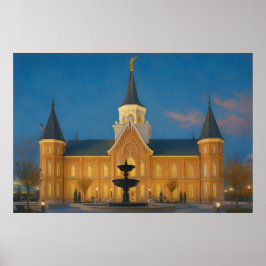 Provo City Temple Painting™ LDS Art Poster