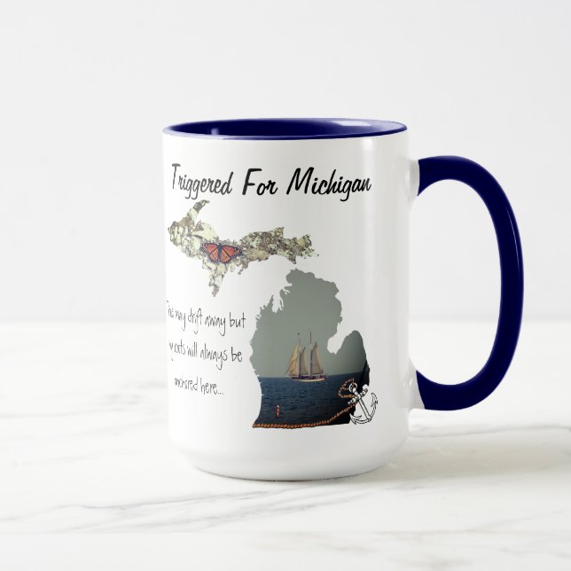 Provocado para a caneca de Michigan (Direita)