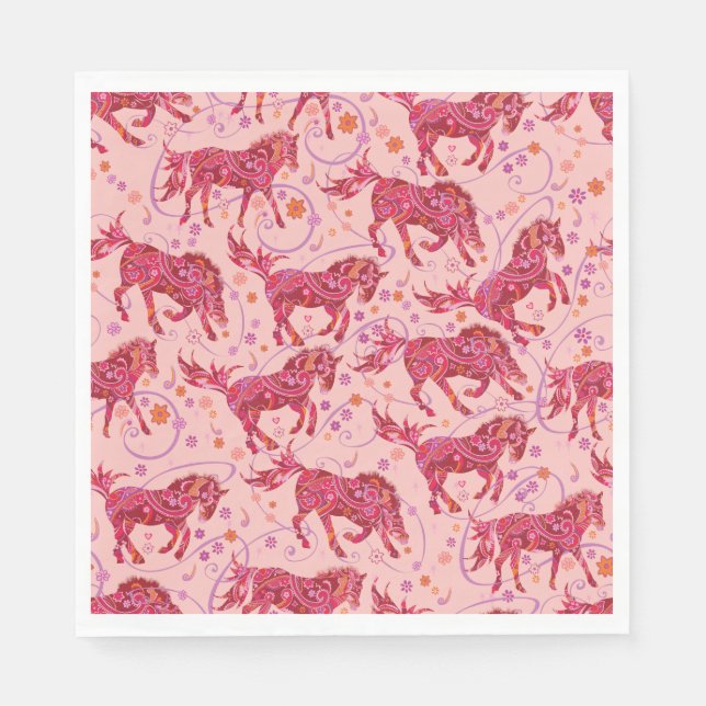 Przewalski Cavalos guardanapos (Frente)