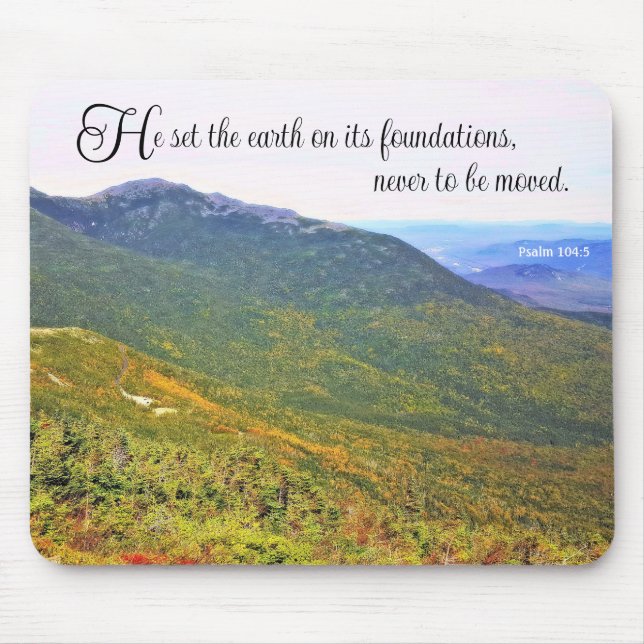 Psalm 104:5 Mousepad (Frente)