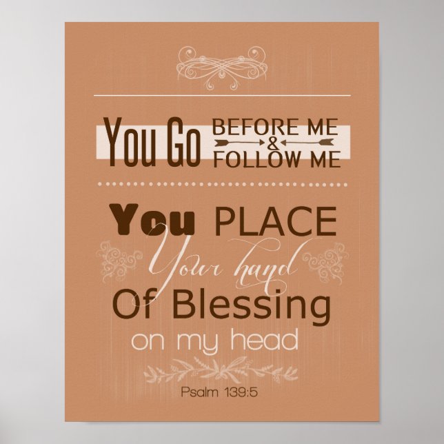 Psalm 139:5 Poster (Frente)