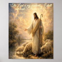 Psalm 23:1 Jesus as Shepherd Poster