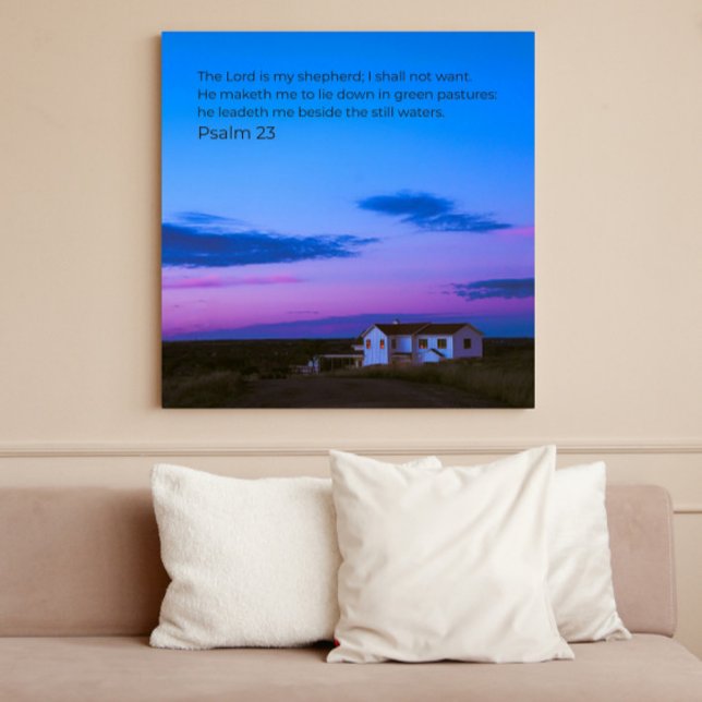 Psalm 23:1 KJV Wall Art – Scripture Poster (Criador carregado)