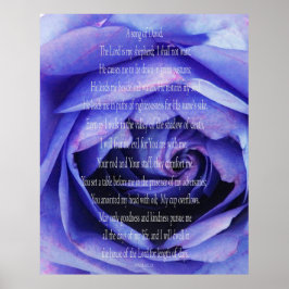 Psalm 23, A Song of David Print, Value Poster