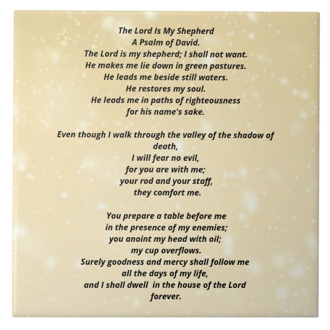 Psalm 23 biblical quotes (Frente)