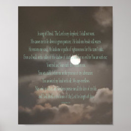Psalm 23, Impressão Lua, Papel Poster (Matte)
