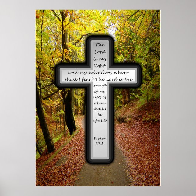 Psalm 27:1 Poster (Frente)