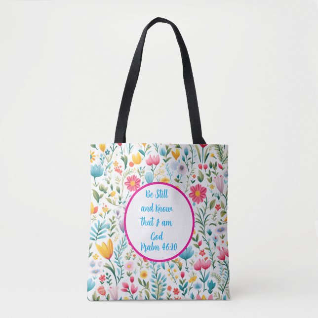 Psalm 46:10 Tote Bag (Frente)