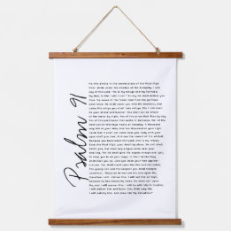 Psalm 91 Bíblia De Fontes Versa Rolagem De Madeira