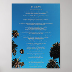 Psalm 91 King James Christian Poster