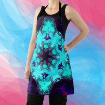 Psicodélico Mandala Flor Azul e Roxo