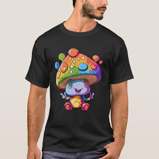 Psicodélico Mushroom Lover e Forager Pullover Ho (Frente)