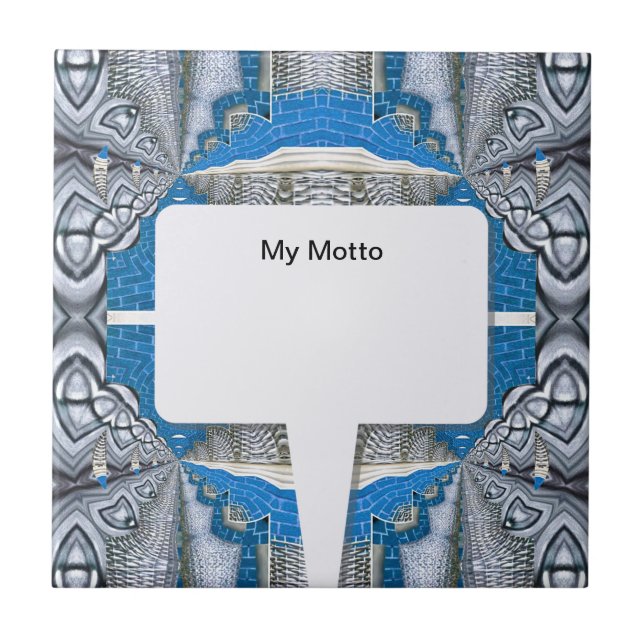 Psicodélico - Padrão e Texto Fraturais Divertidos (Frente)