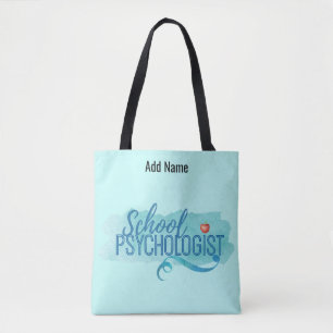 Psicólogo Escolar Nome Personalizado Shoulder Tote