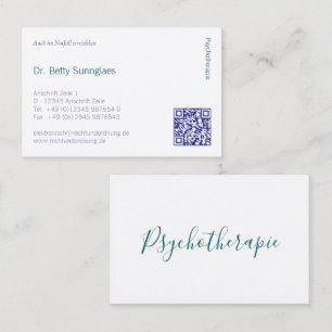 Psicoterapia Psicologia Cartão de visita