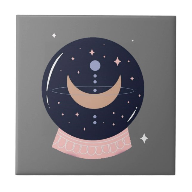 Psíquica mística de bola de cristal (Frente)