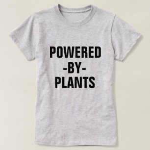 Psto pela camisa do vegan das mulheres das plantas