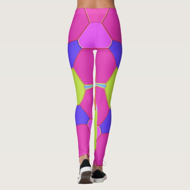 Psychedelic Fractal Burst Leggings (Verso)