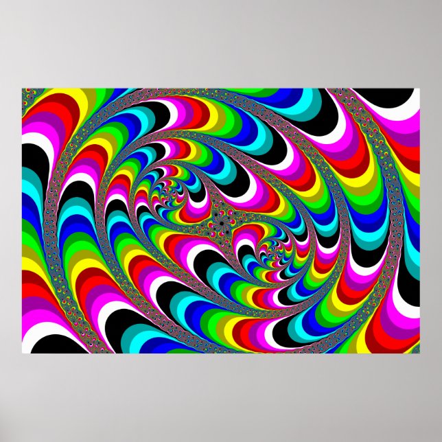 Psychedelic - Fractal Poster (Frente)
