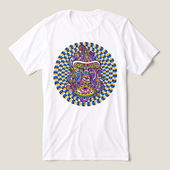 Psychedelic Mushroom Unisex Tee (Design frontal)