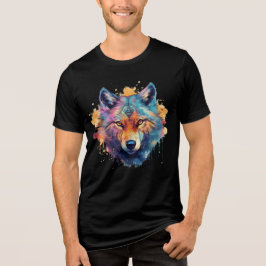 Psychedelic Wolf – Rainbow Spirit Animal Art