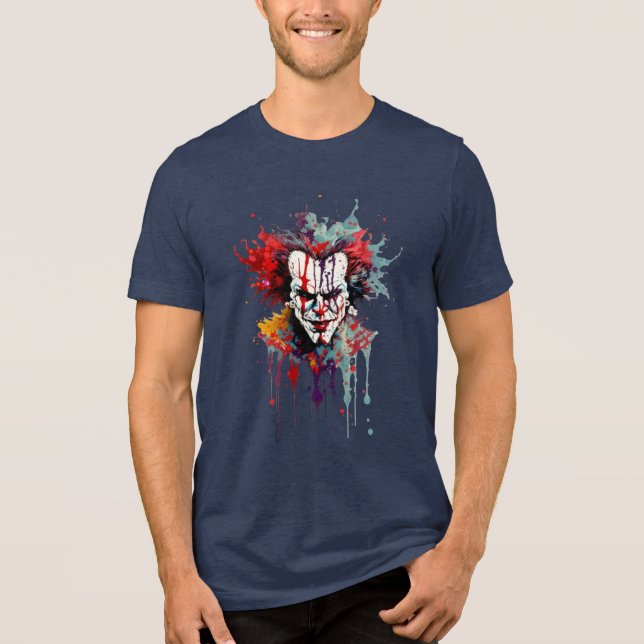 Psycho Clown Splash Art T-Shirt – Bold (Frente)