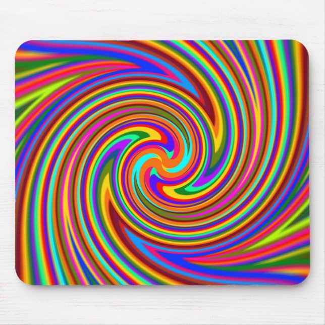 Psycho Color Swirl Mousepad (Frente)