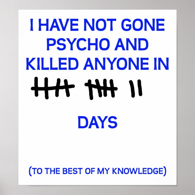 Psycho Engraçado Poster (Frente)