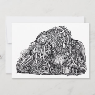 Psycho Warrior, por Brian Benson, placa plana